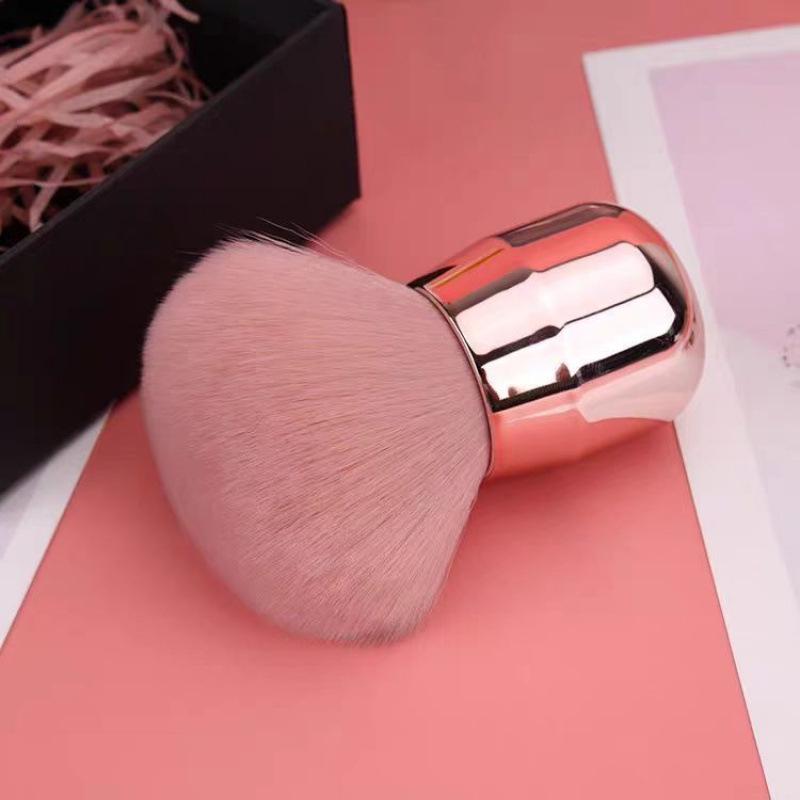 Mushroom Head Retractable Loose Powder & Blush Brush - Beauty Makeup Tool