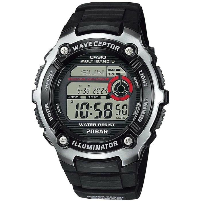 Casio WV-200R-1AEF Wave Ceptor Digital Watch, Men's, Black/White