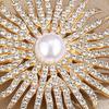 Sunflower Brooch Pin for Women, Rhinestones Inlaid Brooch Pin for Dress, Coat, Shawl, Gift for Mother, Wedding
