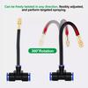 Micro Irrigation Sprinkler Parts Misting Nozzle 360° Bendable Brass Spray Head for Irrigation Patio Greenhouse Humidification
