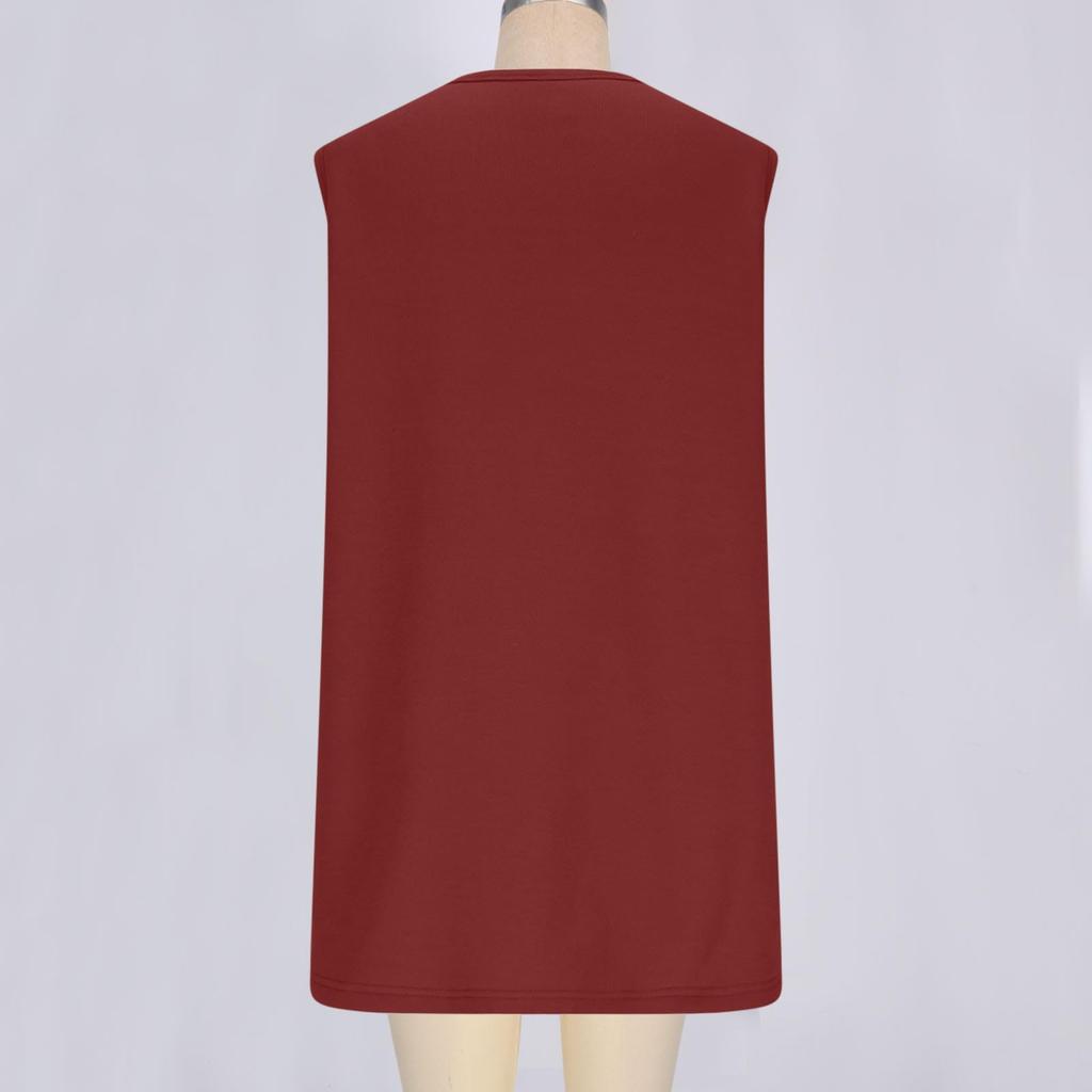 Fleece Vest For Women Trendy Warm Sleeveless Pullover Tops
