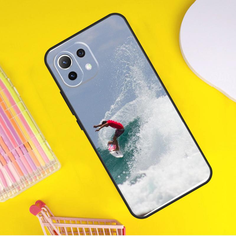 Surfer Surf Hang Loose Shaka Cover For Xiaomi 14 13 Ultra 11T 12T 13T 14T Pro POCO X7 Pro X3 X5 F3 F5 F6 M6 X6 Pro Case
