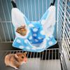 Blue Flannel Hamster Three Layers Warm Hammock Hanging Bed House for Small Pets Sugar Glider ChinchillaBlue
