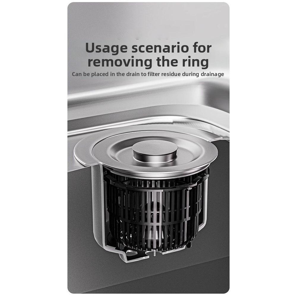 New Retractable Sink Drain Strainer ABS Anti-Clog Kitchen Sink Plug Sink Food Catcher Basket for Inner diameter 7.6-8cm