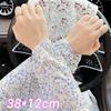 Gifts Floral Print Ice Silk Sleeves for Women Elastic Arm Protectors Loose Fit Gloves UV Protection Long Sleeves