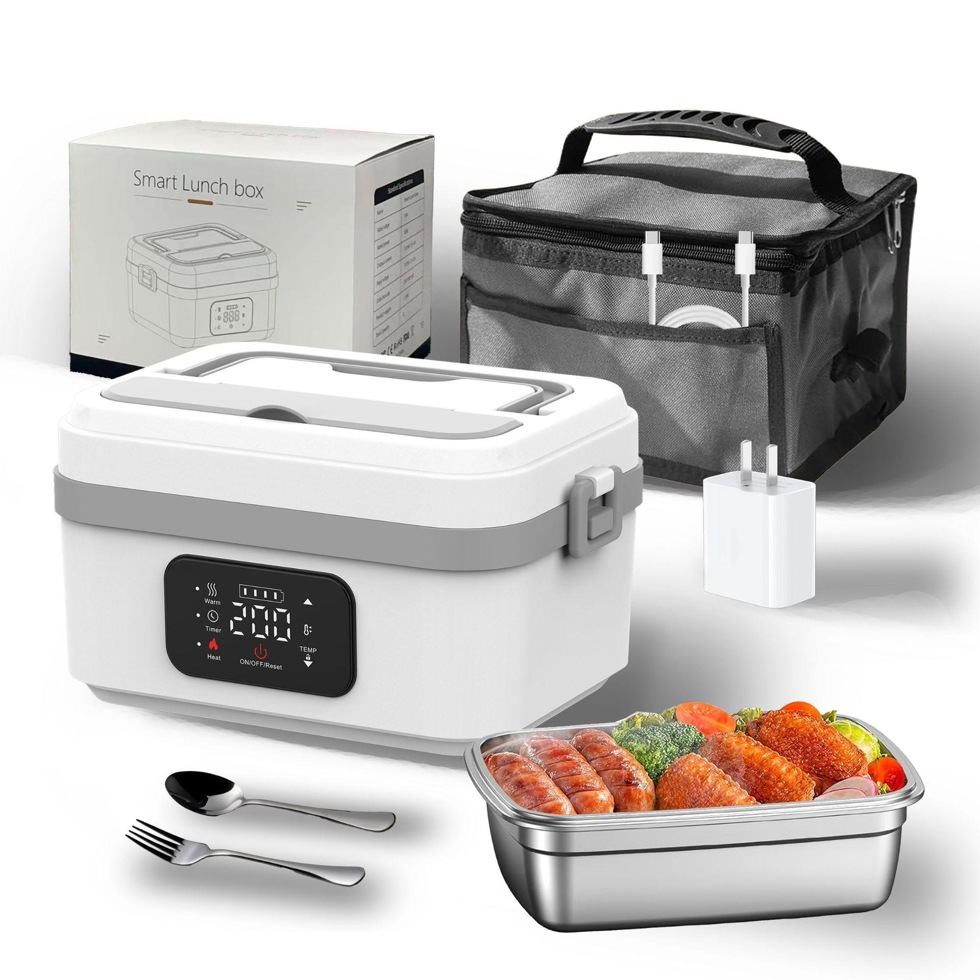 Wireless Heated Bento Box: Large-Capacity, Portable