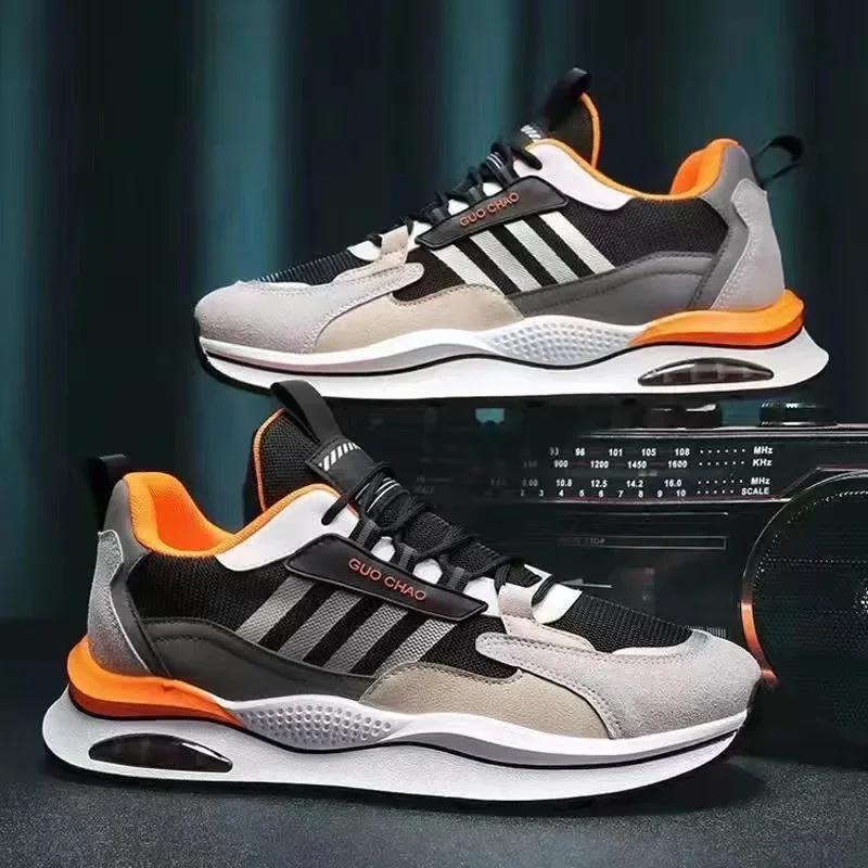 Markowe Męskie Sneakersy Siateczkowe Oddychające Buty Casualowe Amortyzacja Powietrzna Sportowe Buty do Biegania dla Mężczyzn Lekkie Buty Treningowe Tenis Masculino