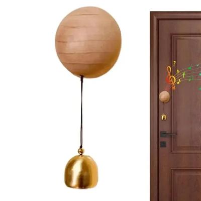 2 szt. Drewniany dzwonek do drzwi - Kurant wietrzny Dzwonek magnetyczny, Do otwierania drzwi, Dzwonek biznesowy, Ozdoba dzwonka do drzwi, Drewniany kurant