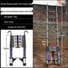 JINGGENG Stainless Steel Telescopic Straight Ladder