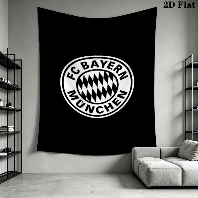 FC Bayern Munich Wall Tapestry Aesthetic Wall Hanging Printed Fabric Blanket Decorative Tapestries for Bedroom Living Room Home Decor