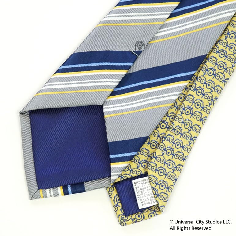 Minions Necktie UNDW0867 Gray, Minion Party Brand Necktie, Character Gift