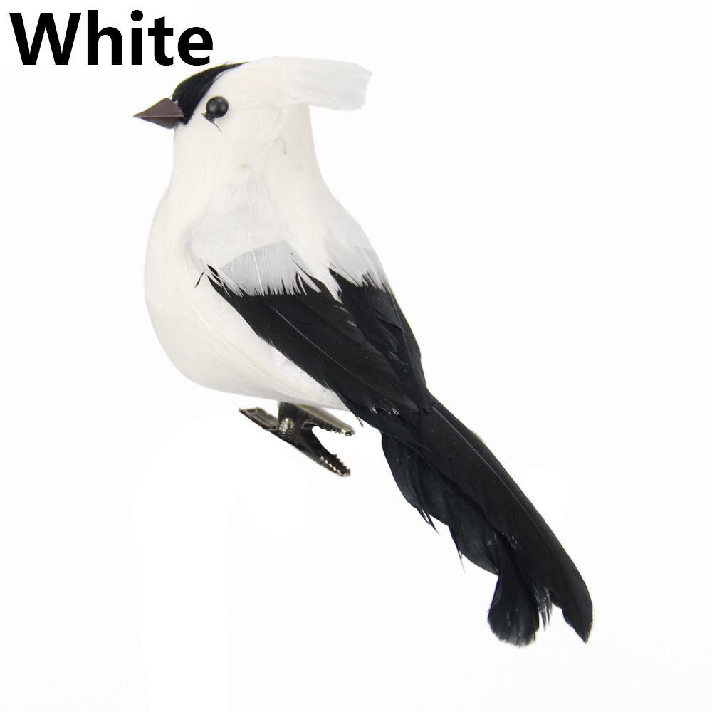 Vivid Wedding Supply Garden Ornament Simulation Parrot Bird Model Artificial Animal  Real Feathers