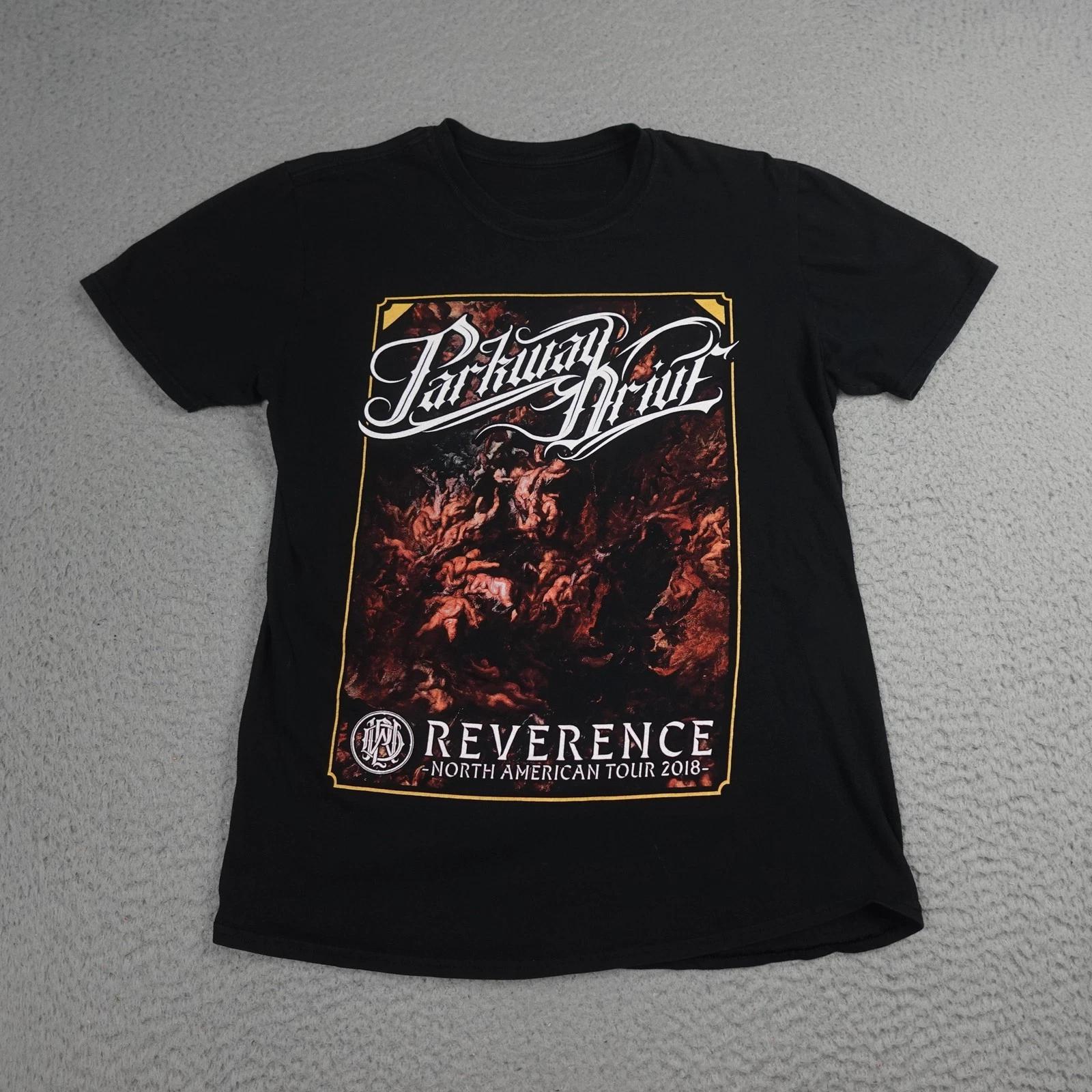 Parkway Drive Reverence 2018 Tour Shirt Mens Medium Black Double Sided Band Tee 4XL