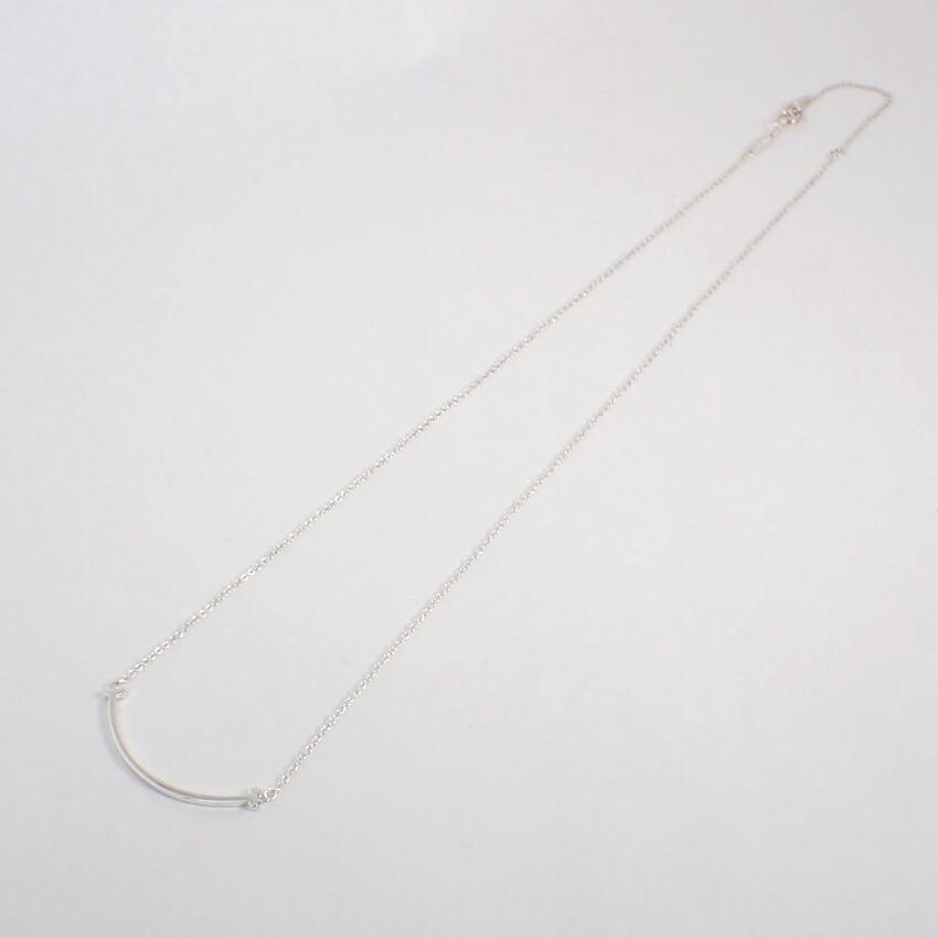 [Pre-owned] TIFFANY 925 T Smile Line Necklace/j54-3