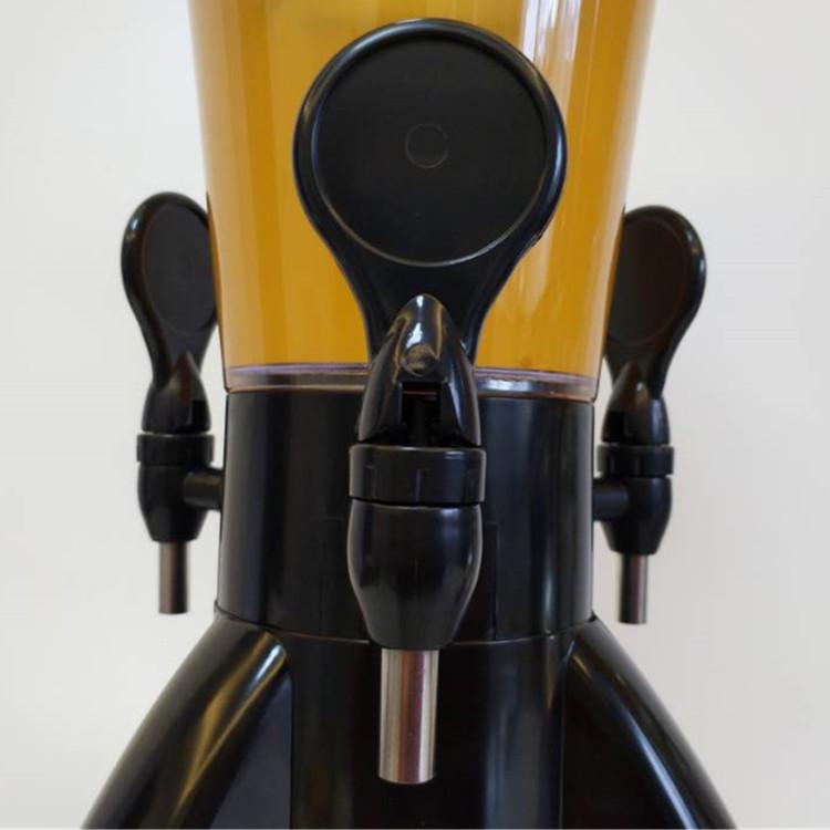 Torre per Birra e Dispenser per Succhi a 3 Rubinetti da 5L per Bar e Locali Notturni