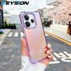 KEYSION Fashion Laser Gradient Colorful Phone Case for Redmi Note 14 4G 5G TPU+PC Shockproof Back Cover for Redmi Note 14