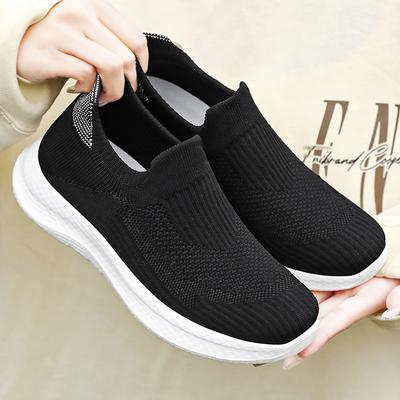 Women's Shoes Summer New Versatile Soft Sole Comfortable Middle-aged and Elderly Mother Shoes Mesh Surface Breathable Not Tired Feet Casual Shoes