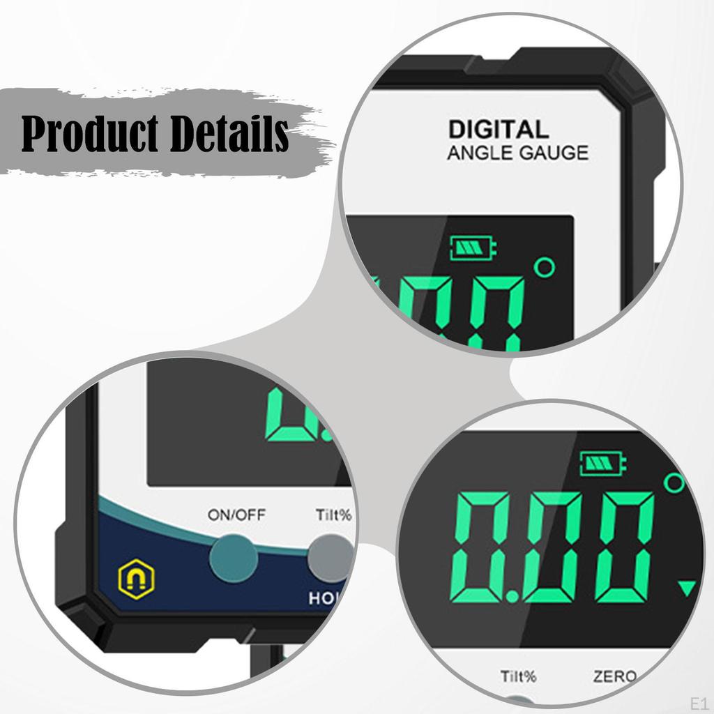Digital Level Angle Gauge Meter Inclinometer Woodworking Cube Compact Protractor Measurement for