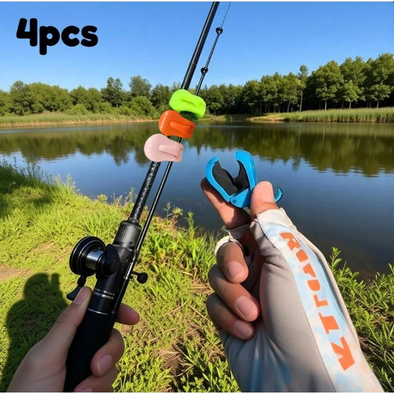 

4PCS Fishing Accessories, Fishing Rod Holder, Protective Cover, Quick Connection and Fixing Clamp, Suitable for Binding Bait Rod