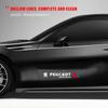 Für Peugeot 2 Stück Auto Seiten Tür 3D Aufkleber Abzeichen Dekal Dekoration Auto Zubehör Für Peugeot 206 308 307 208 207 3008 2008 508 4