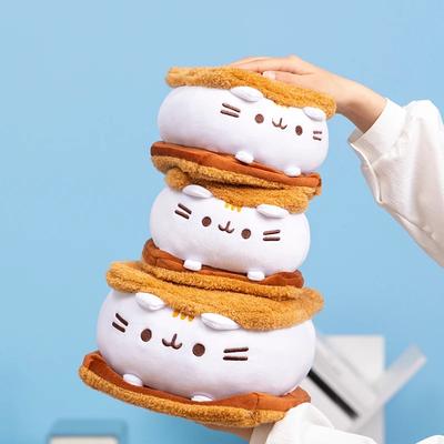 15/22 cm Kreatives Sandwich-Keks-Dicke-Katzen-Wurfkissen Stofftier Lustige Katzenpuppe Stofftier für Kindergeburtstagsgeschenk