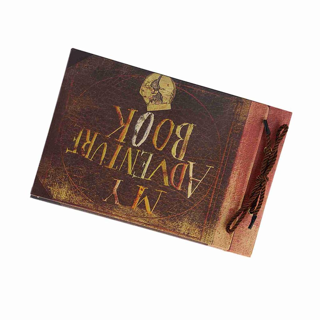 Vintage Style DIY Tied Rope Album Unique Beautiful Memories Wedding Book Scrapbook 40 Pages