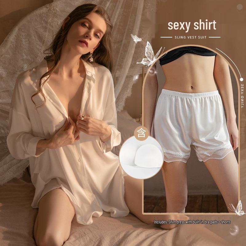 Xianyi Women's Sexy Boyfriend Style Summer Pajamas: Thin, High-End, Plus Size, Wearable Outside.