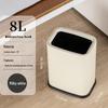 Double-Layer Guest Room Trash Can for Hotel/Bathroom/Office, 8L, Lidless Design