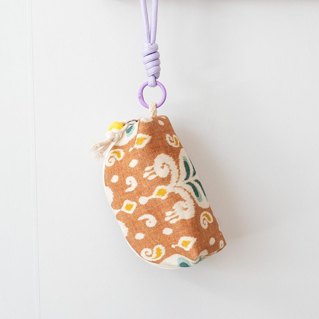

Lightweight Women Coin Purse Ethnic Pattern Zipper Key Bag Sanitary Napkin Storage Pouch Travel Lipstick Organizer Handbag хакі