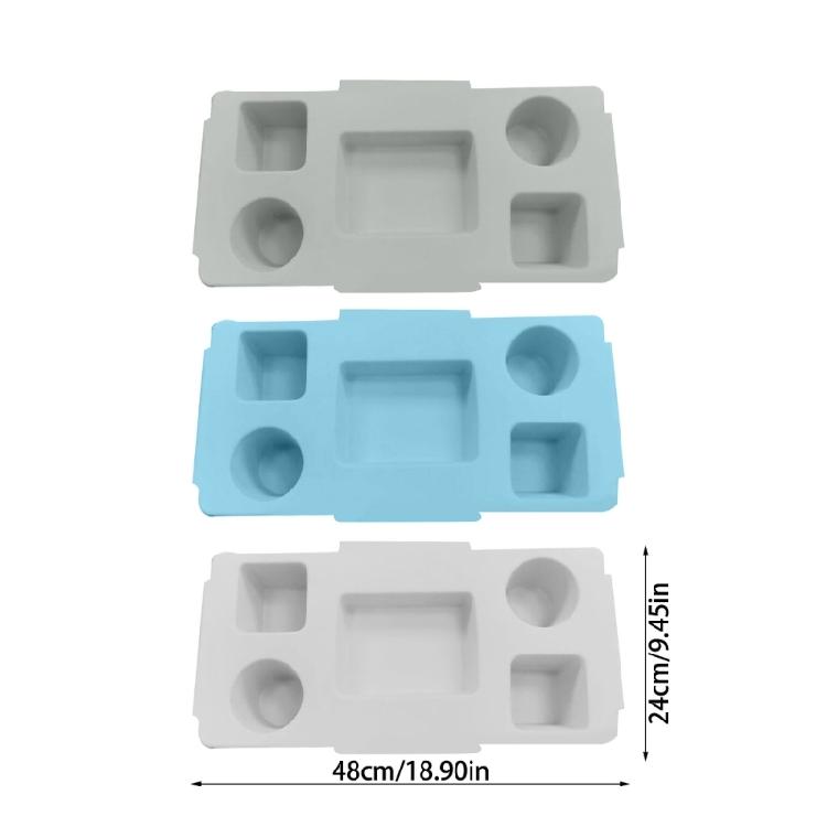 Multifunctional Bag Top Storage Tray Portable Snacks Box with 5 Compartments Phone Holder NonSlip Cup Holder Enduring