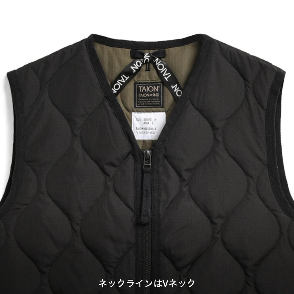 Taion Down Vest Black 001ZML-1