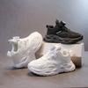 Girls' athletic shoes, boys' breathable running shoes2026Autumn new mesh dad shoes children's casual white sneakers