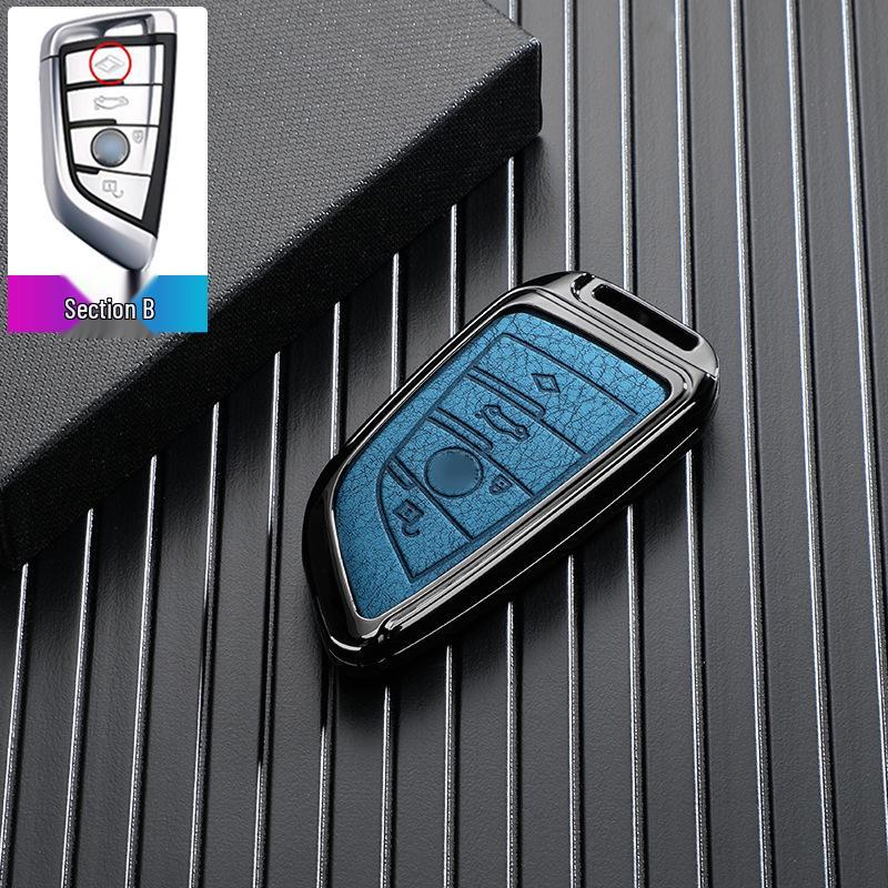 BMW Car Key Case for 7 Series, 5 Series, 3 Series, X1, X2, X3, X5, X6, and 530Li.