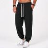 Men's Vertical Stripe Jogger Pants with Elastic Waistband, Stretch Slim Fit Tapered Leg Casual