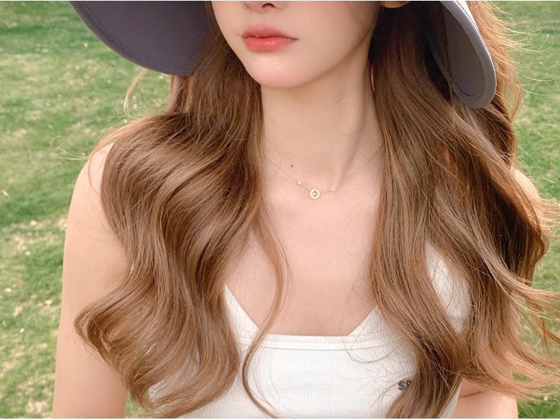 Women's Wide-Brim Summer Topless Sun Hat with UV Protection for Outdoor Sports