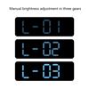 Large LED Wall Clock, 9Inch, with 2 Alarm Clock Big Screen, 3 Level Brightness LED Alarm Clock for Home Decor