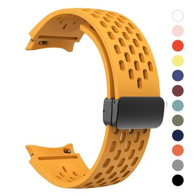 Silicone Strap for Samsung Galaxy Watch 6 5 4 40mm 44mm 5Pro 45mm Magnetic Buckle Band 6 Classic 43mm 47mm No Gaps Bracelet 42mm
