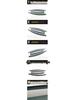 3D Stainless Steel Rain Guards with Bright Strip for 15-18 Sonata - Deflectors & Decorative Stickers Set