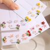 Women Stud Earrings Set Cute Sweet Flower Butterfly Earrings Jewelry Accessories For Girls