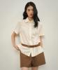 Auro Round Collar Shirts [ Cream ]
