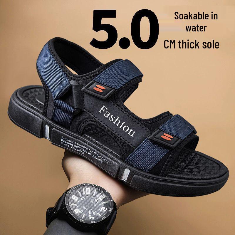 

Men s Breathable Non-slip Odor-resistant Magic Strap Sport Beach Shoes EU 37 синій