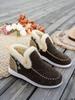 Temu Women's Suede Slip-On Cotton Snow Boots, Large Size, 2024 Edition