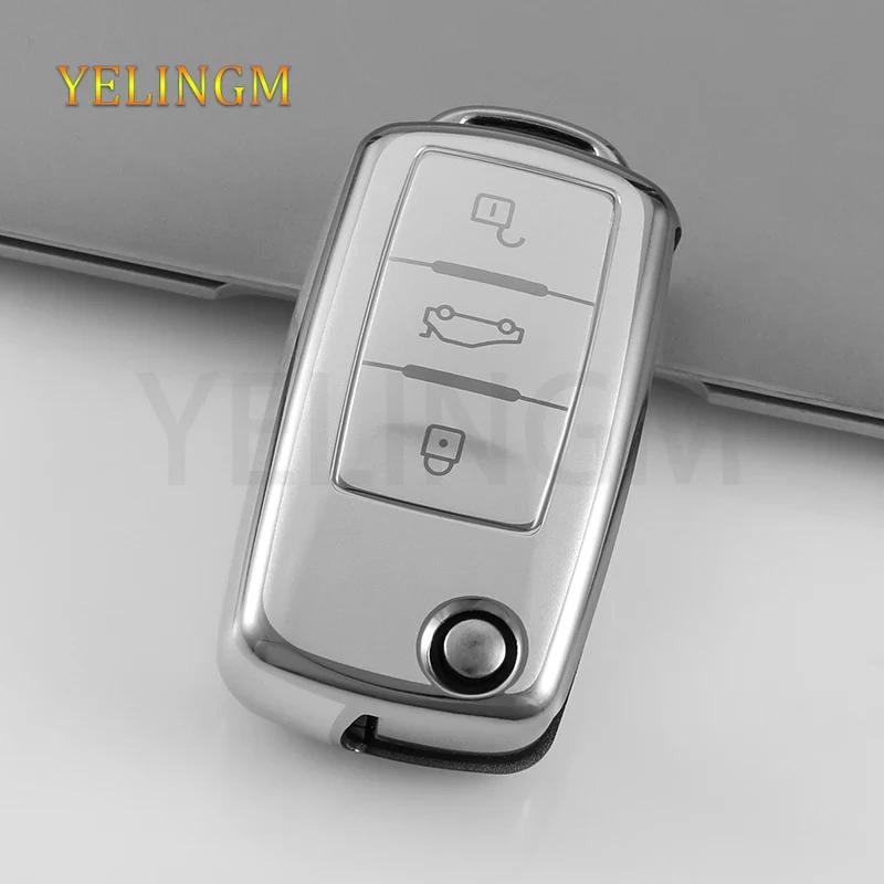 Tpu Car Key Case Cover For Vw Polo Jetta Tiguan Passat Golf Beetle Scirocco Skoda Octavia Fabia Seat Ibiza Leon Auto Accessaries