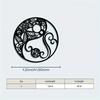 Vintage Mandala Metal Wall Art, Weather Resistant Iron Sculpture for Home Garden Balcony Christmas Gift