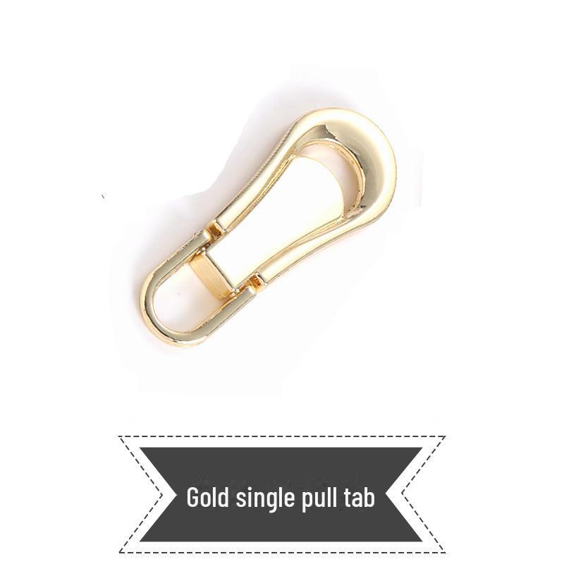 Tool-Free Removable and Replaceable Luggage Wallet Zipper Puller Pendant