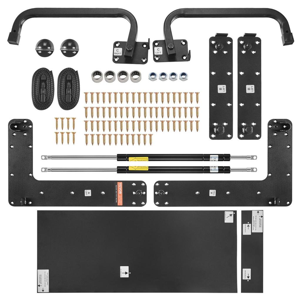 Murphy Bed Kit Queen Deluxe DIY Wall Bed Mechanical Hardware Kit Folding
