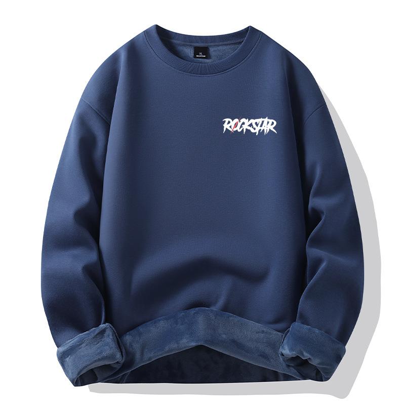 Padded Hooded Sweater Men's Autumn and Winter New Cotton Couple Models Thickened Loose Youth Jacket