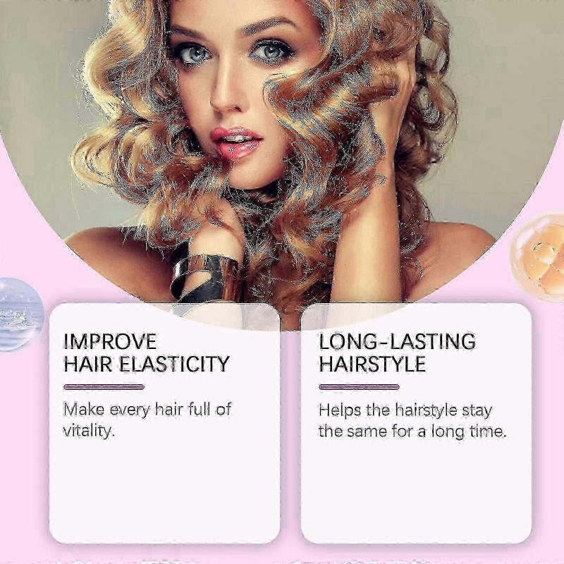 Hoegoa Lockenpflege Stylingcreme, Pony-Locken, Natürlich fluffige und glänzende Haarstylingcreme