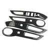 Korlot Carbon Fiber 4-Door Window Lift Trim Switch Panel Cover Trim for Hyundai Santa Cruz 2022-2024