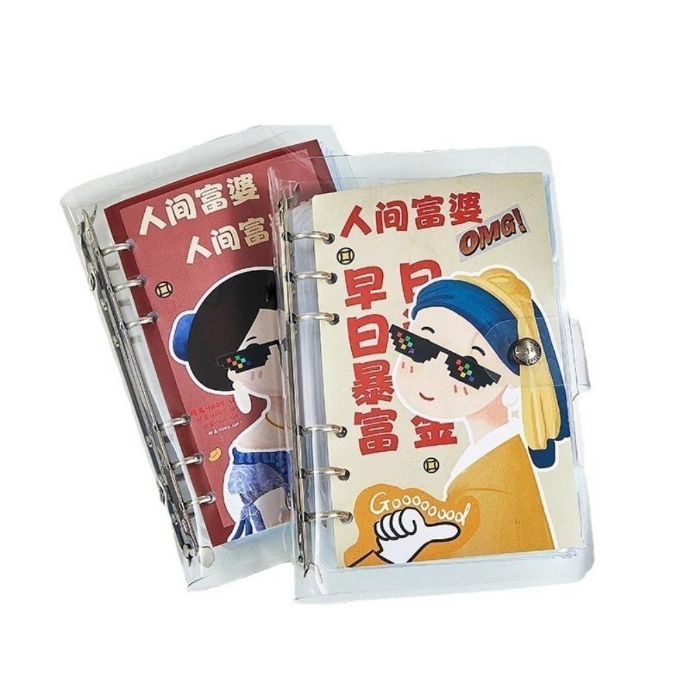 

High-capacity Saving Money Notebook PP Savings Challenges Book Couple 6